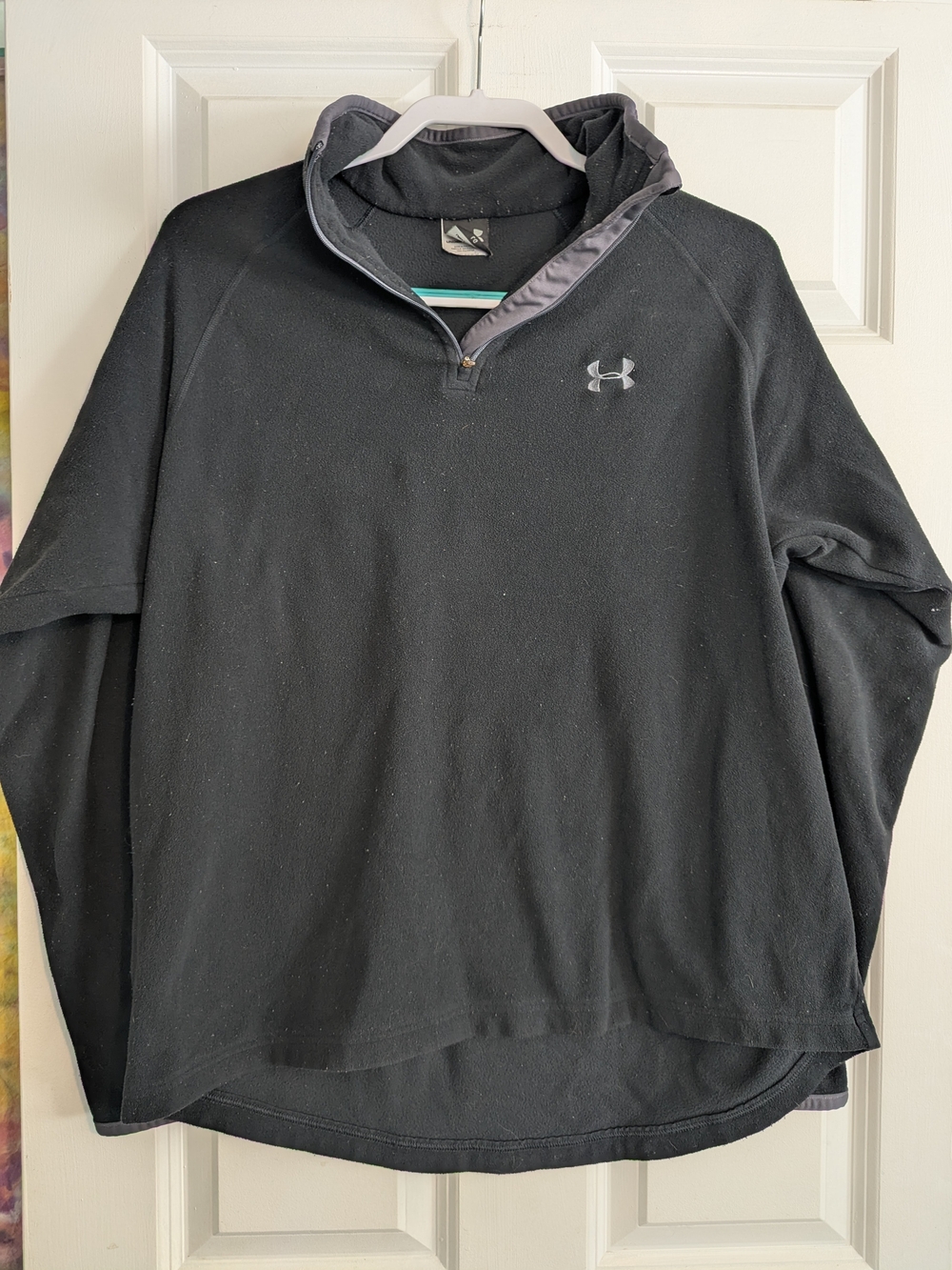 Under Armour Men’s Black Zip-Neck Performance Pullover